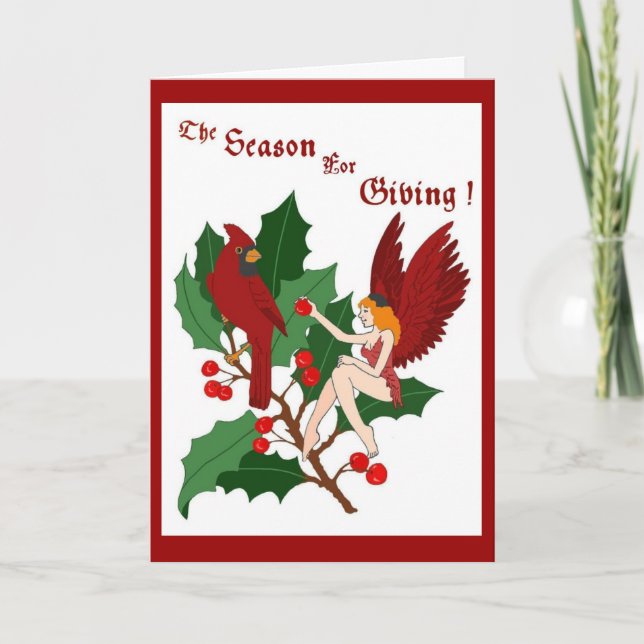 Säsongen för ge kort (Framsida)