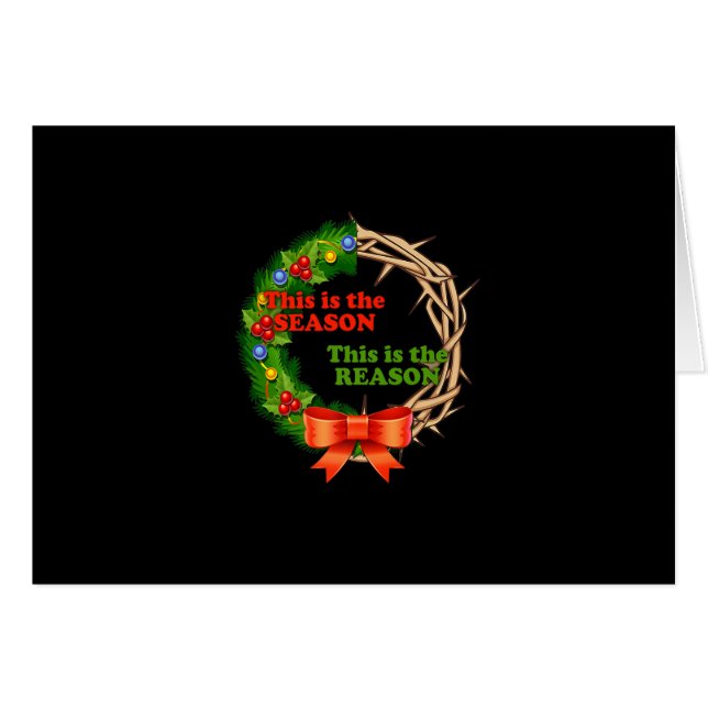 Säsongen för Laurel-utandningen Jesus Christia OBS Kort (Framsidan Horizontal)