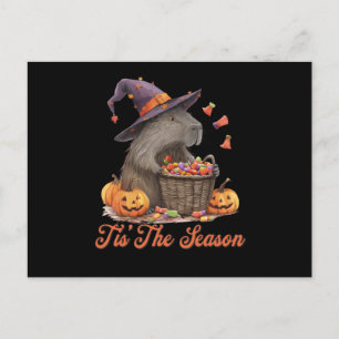 Säsongen Halloween Capybara Vykort
