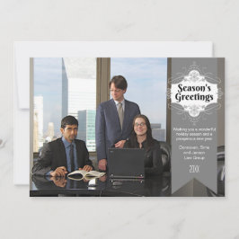Säsongens Greetings Business Helgdag Photo Card Julkort
