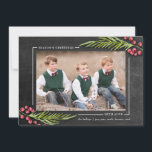Säsongens Greetings Chalkboard Ram Helgdag Photo Julkort<br><div class="desc">Använda mallformuläret för att lägga till anpassningsbar och foto.  Använda knappen Anpassa om du vill lägga till text och foton på baksidan om det behövs.

 Fotografi © Storytree Studios,  Stanford,  CA</div>