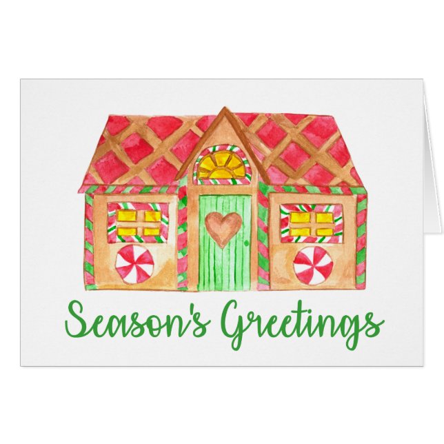 Säsongens Greetings Gingerworhouse Hälsningskort (Framsidan Horizontal)