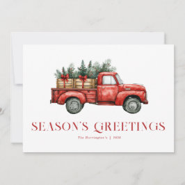 Säsongens Greetings-Helgdag-kort för jul i Lastbil Julkort