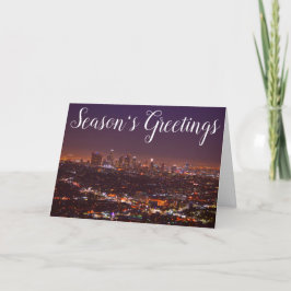 Säsongens Greetings Los Angeles-Helgdag Card Helgkort