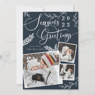 Säsongens hälsningar Bright christmas 3 Photo Julkort