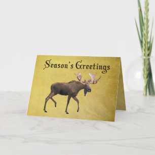 Säsongens hälsningar - Bull Moose Helgkort