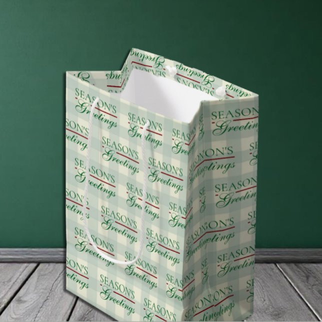 Säsongens hälsningar Gingham jul (Skapare uppladdad)