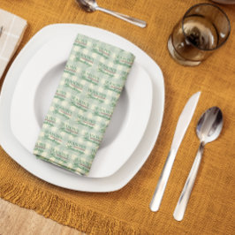 Säsongens hälsningar Gingham jul Kökshandduk