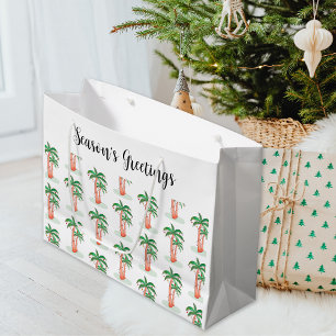 Säsongens hälsningar Handflatan Träd jul