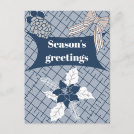 Säsongens hälsningar helg vykort