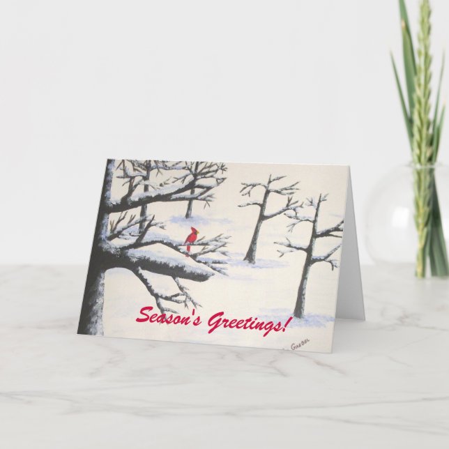 Säsongens hälsningar helgkort (Framsida)