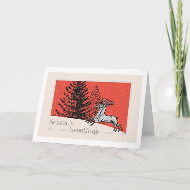 Säsongens hälsningar helgkort (Framsida)