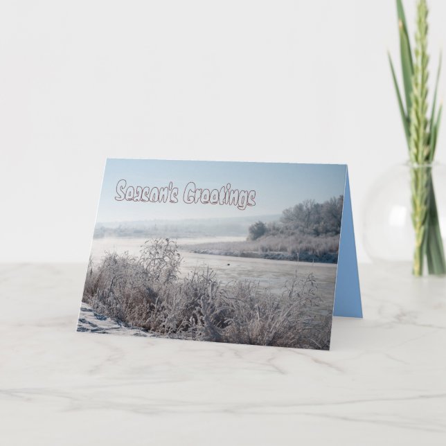 Säsongens hälsningar helgkort (Framsida)