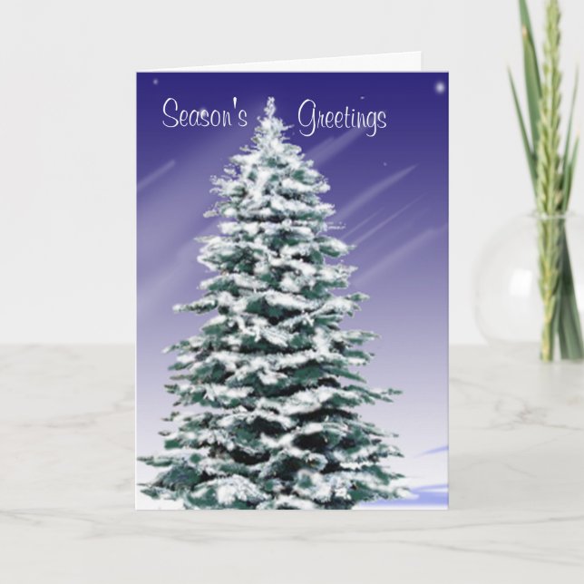 Säsongens hälsningar helgkort (Framsida)