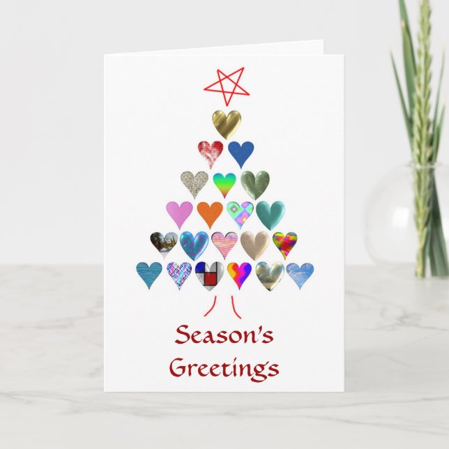 Säsongens hälsningar helgkort (Framsida)