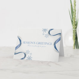 Säsongens hälsningar i Snöflingor Kort