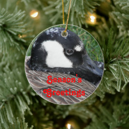 Säsongens hälsningar Kanada Goose Helgdag Julgransprydnad Keramik