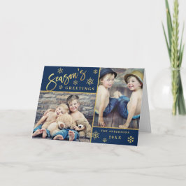 Säsongens hälsningar Modern 2 PHOTO Hälsning Helgkort