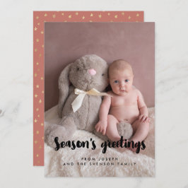 Säsongens hälsningar Modern Family Photo Julkort