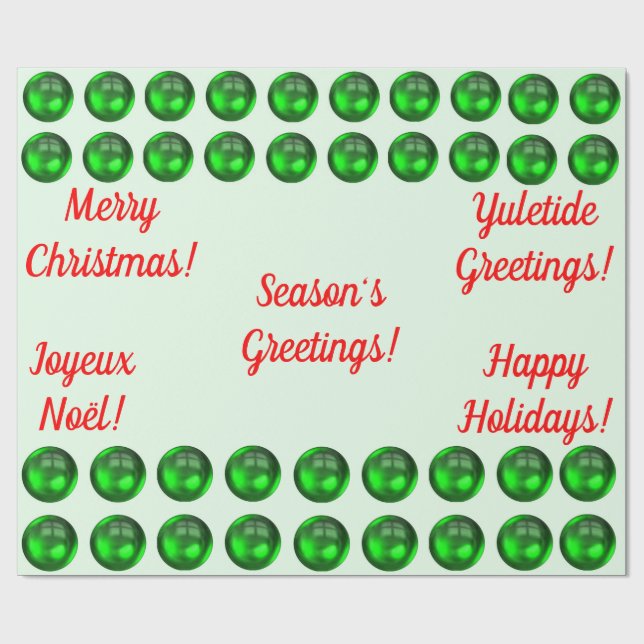 Säsongens hälsningar Pappra Presentpapper (Platt)