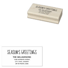 Säsongens hälsningar Returadress nr 2 Stämpel