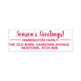 Säsongens hälsningar självfärgande stämpel