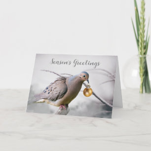 Säsongens hälsningar Sorgduva Ornament Helgkort