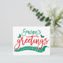 Säsongens hälsningar Spine och Holly Chiropraktic Julkort