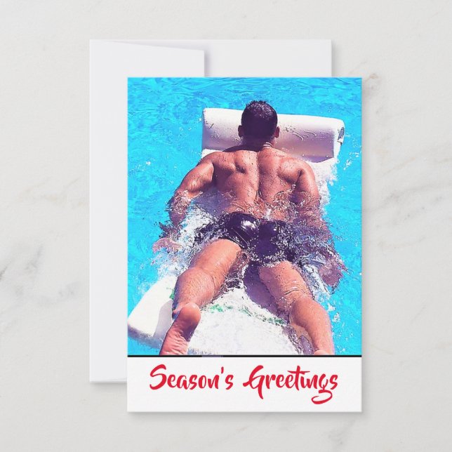 Säsongens hälsningar tack kort (Framsida)