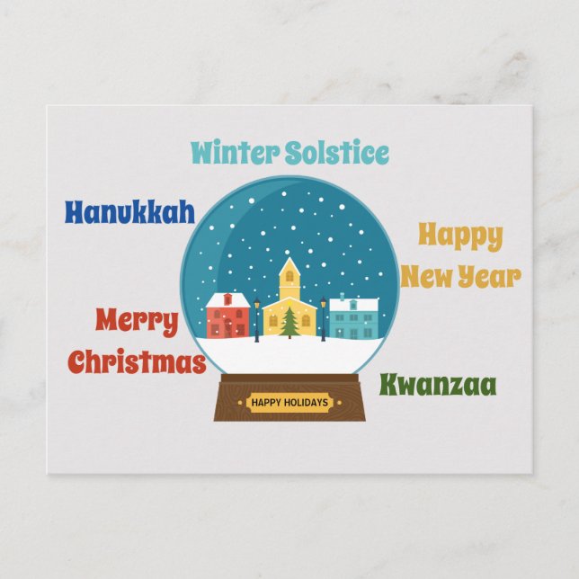 Säsongens hälsningar vykort (Framsida)