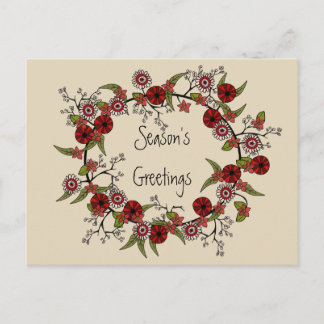 Säsongens hälsningsfras vykort