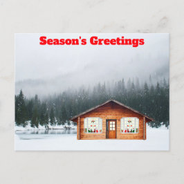 Säsongens hälsningskanal i vykortet Snö Vykort