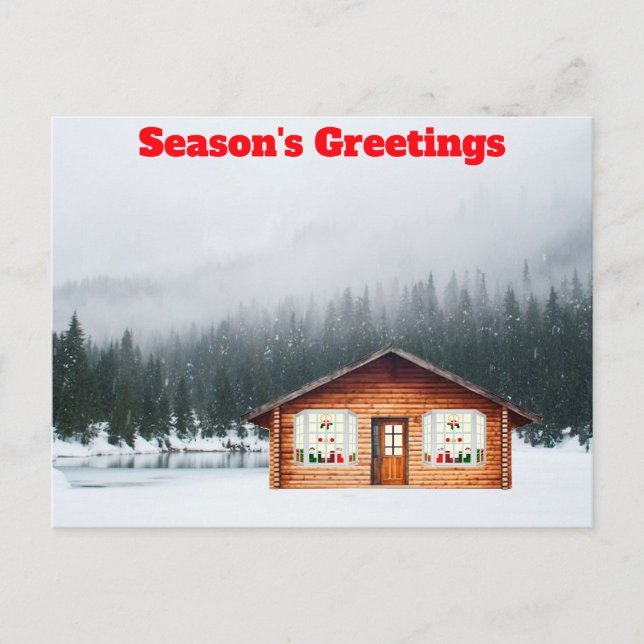 Säsongens hälsningskanal i vykortet Snö Vykort (Framsida)