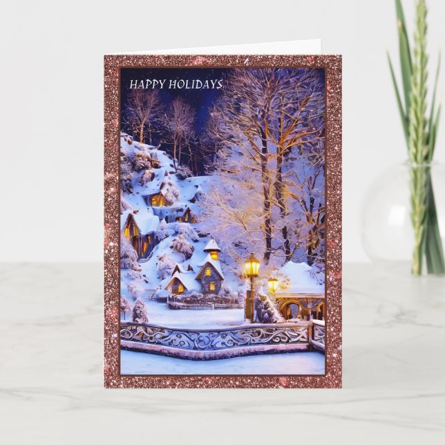 Säsongens hälsningskort, Helgdag Kort (Framsida)