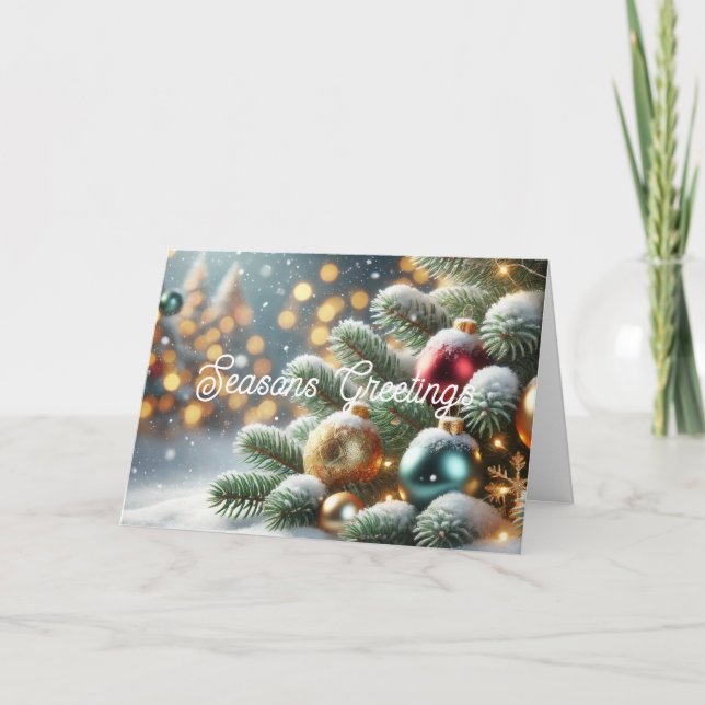 Säsongens hälsningskort helgkort (Framsida)