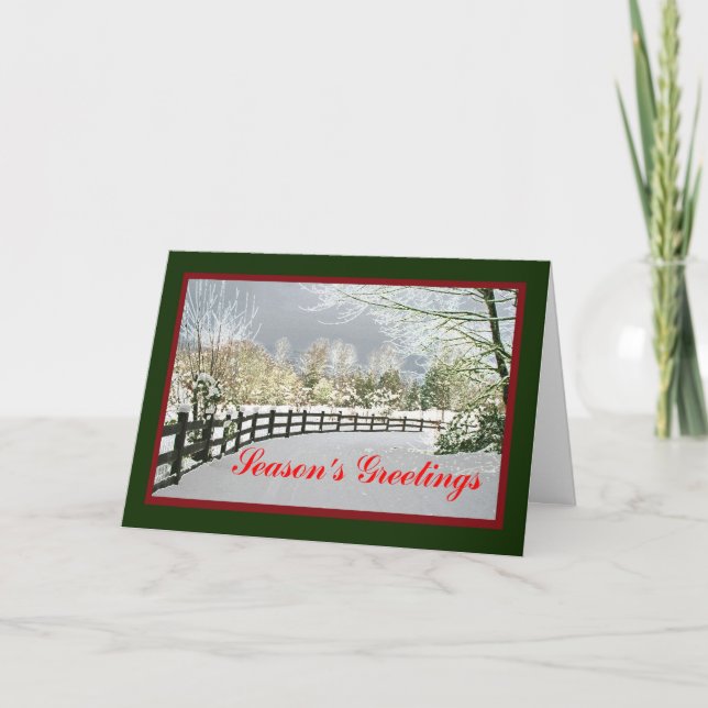 Säsongens hälsningskort helgkort (Framsida)