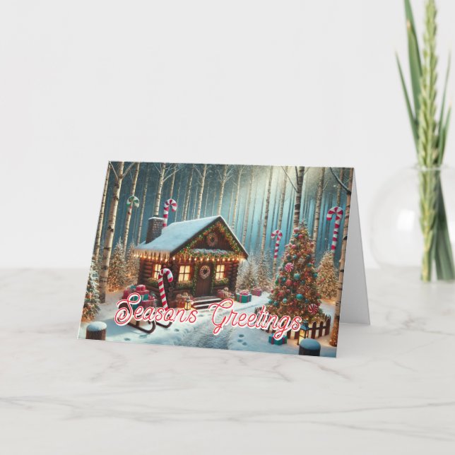 Säsongens hälsningskort helgkort (Framsida)