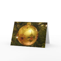 Säsongens hälsningskort med ornament