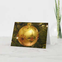 Säsongens hälsningskort med ornament helgkort