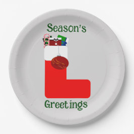 Säsongens hälsningsomgång Rund 9 tum Pappra Tallri