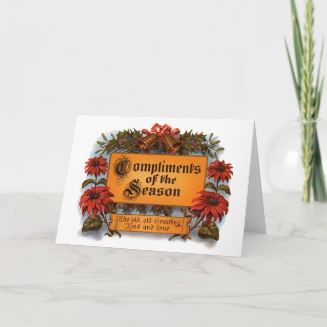 Säsongens komplimanger kort (Framsida)