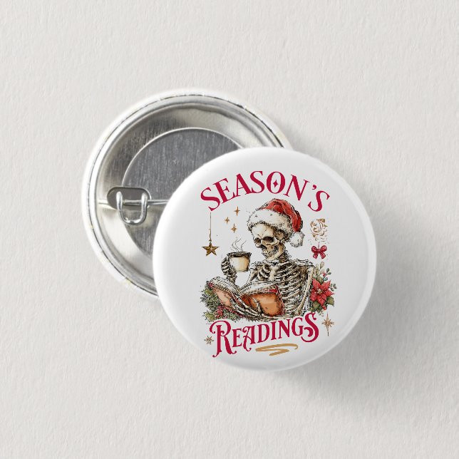 Säsongens läsning  knapp (Framsida & baksida)