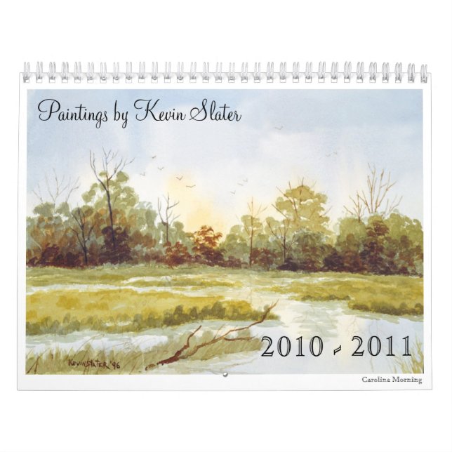 Säsonger i vattenfärg kalender (Omslag)