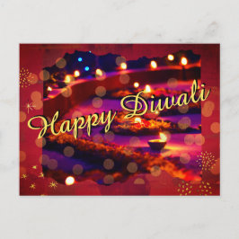 Säsongs hälsning Diwali  Helg Vykort