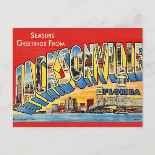 Säsongs Hälsningar Jacksonville  Vykort
