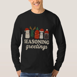 Säsongs Hälsningar Rolig Matlagning Högtid Grafisk T Shirt