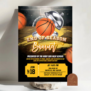 säsongsavslutande bankett basket inbjudningar