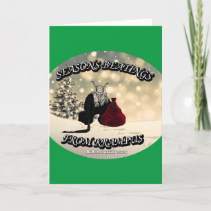Säsongsbeslag från Krampus - julkort Helgkort