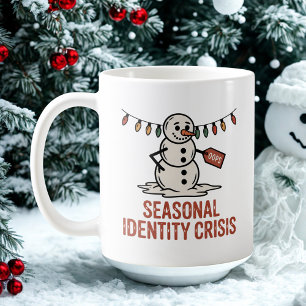 Säsongsbetingad identitetskris Xmas Smältande Sn Kaffemugg