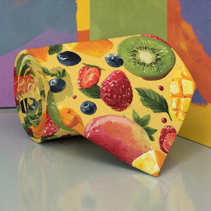 Säsongsbetonad sommarfrukt slips